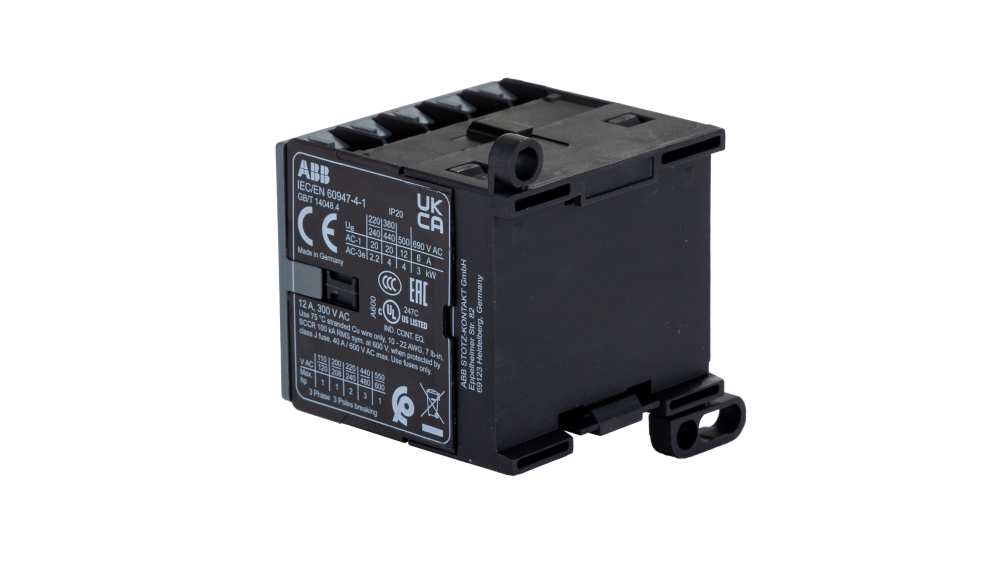 ABB B6-30-01 / B7-30-01 Leistungsschütz – 230 V, 20 A, 3NO + 1NC, Schraubanschluss