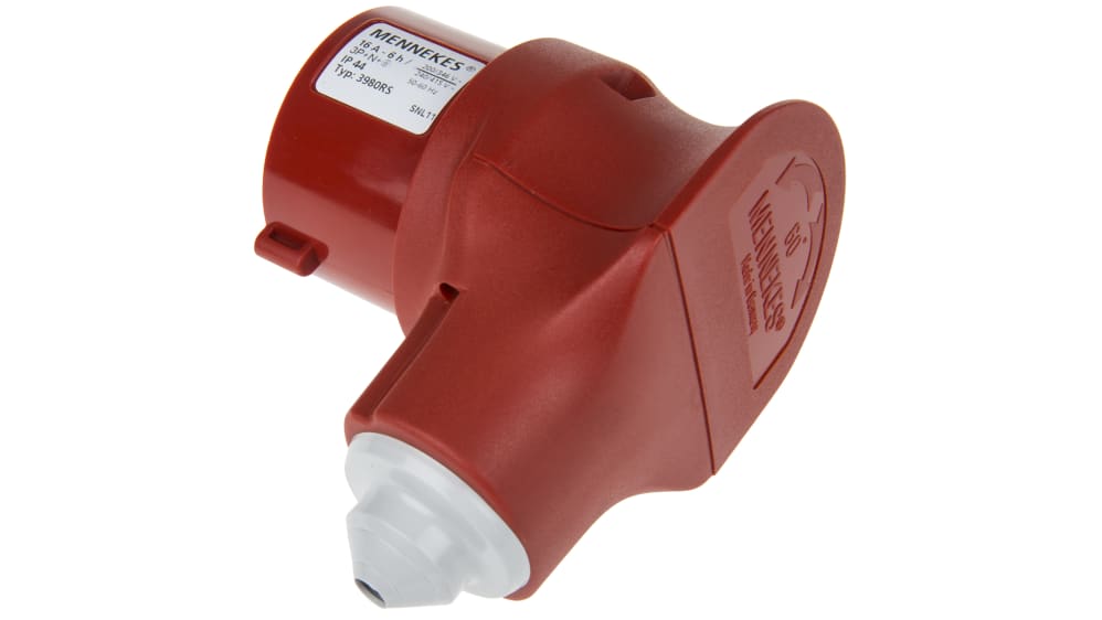 3980 | MENNEKES, Vario TOP IP44 Red Cable Mount 3P+N+PE Straight