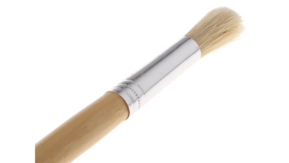 Cottam Thin 9.5mm Fibre Paint Brush with Round Bristles