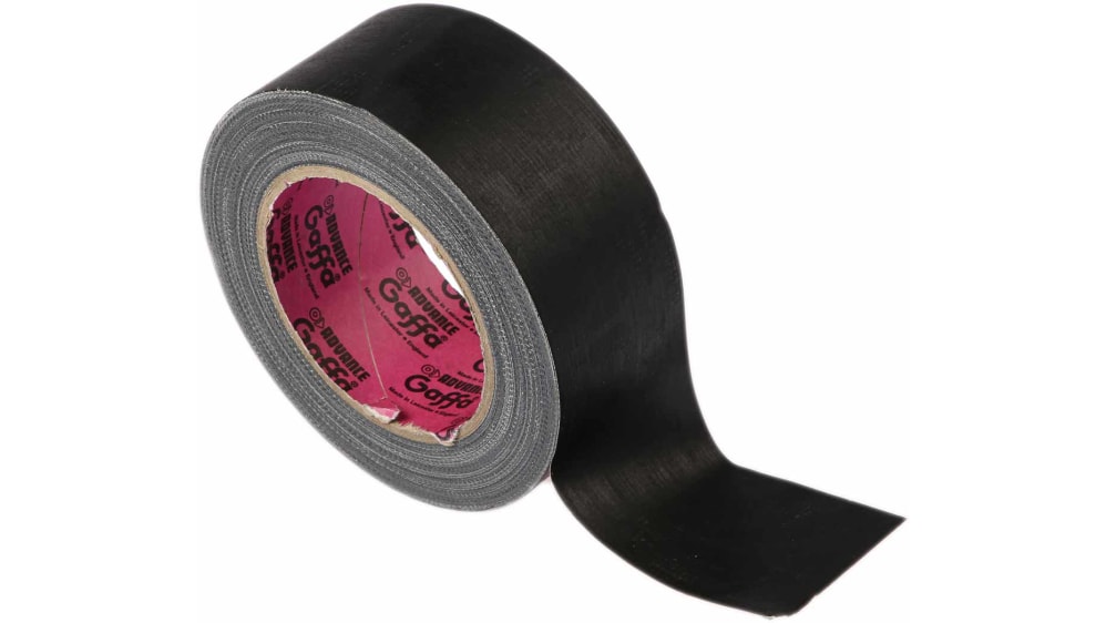 Advance Tapes AT200 Black Matt Gaffa Tape, 50mm x 25m, 0.26