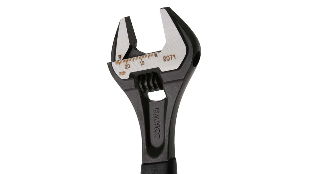 Bahco 9071P Reversible Jaw Black Ergo Adjustable Wrench