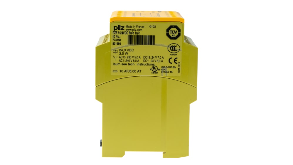 Relais De Sécurité Pilz PZE9 24VDC - 8 Contacts NO Et 2 Contacts NC - Occasion Testé
