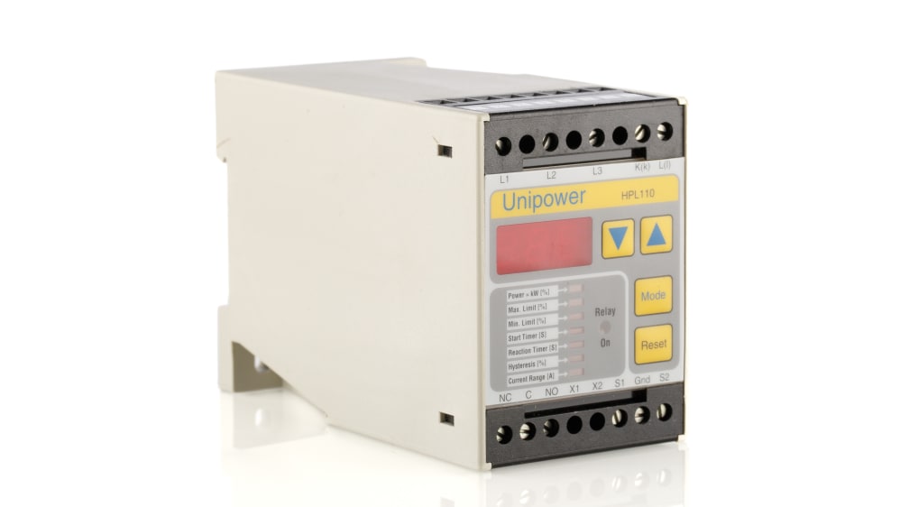 Unipower HPL Motormanagement, 8 A Last-Kontrollgerät 380 → 440 V 56mm x 75mm