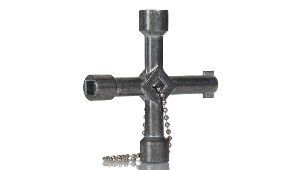 1203149 | Phoenix Contact Diecast Zinc 4-way Control Cabinet Key | RS