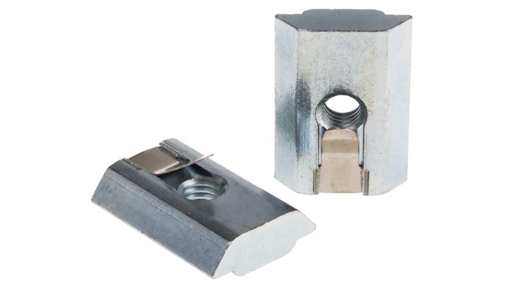 XCAN 6 | FlexLink 接続部品 M6 Tスロットナット スチール 44 x 48 mm