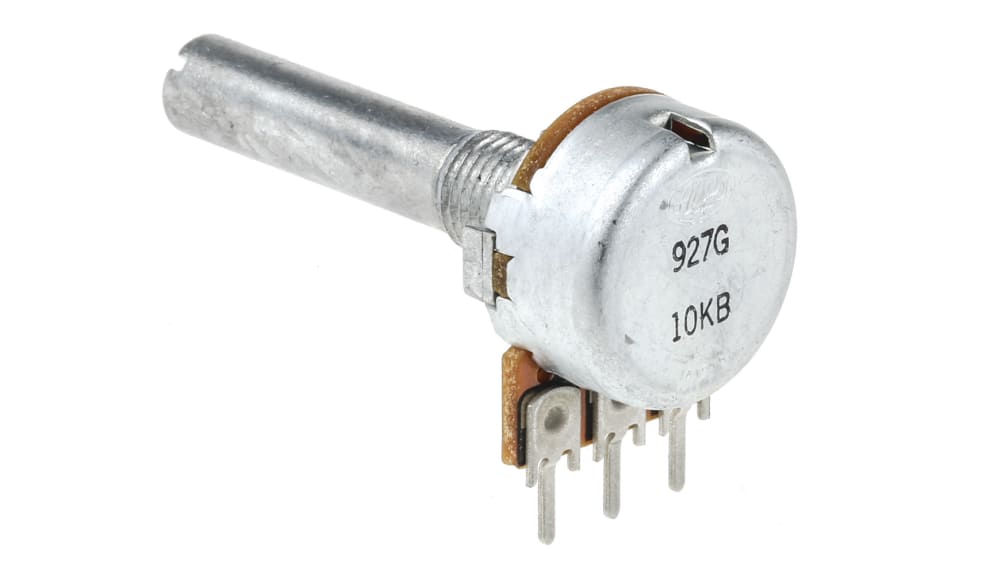 Alps Alpine RK163 10kΩ Rotary Carbon Film Potentiometer Alps Alpine RK163 10kΩ Rotary Carbon Film Potentiometer