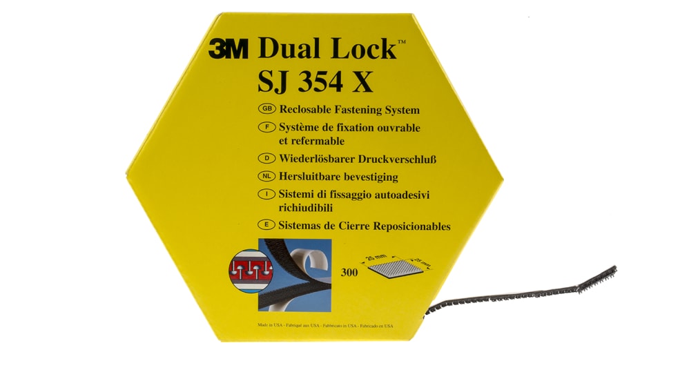 3M Dual Lock SJ3755 Automotive Tape 24129, Black