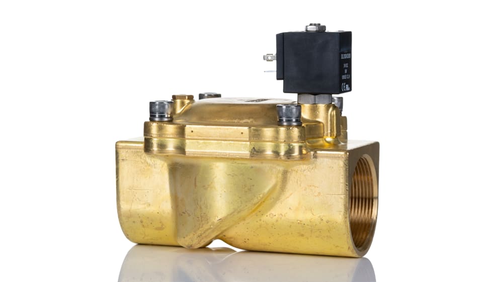 RS PRO Mit Gewinde, 2 G 2 Innengewinde Magnetventil 24 V, Öffner 2