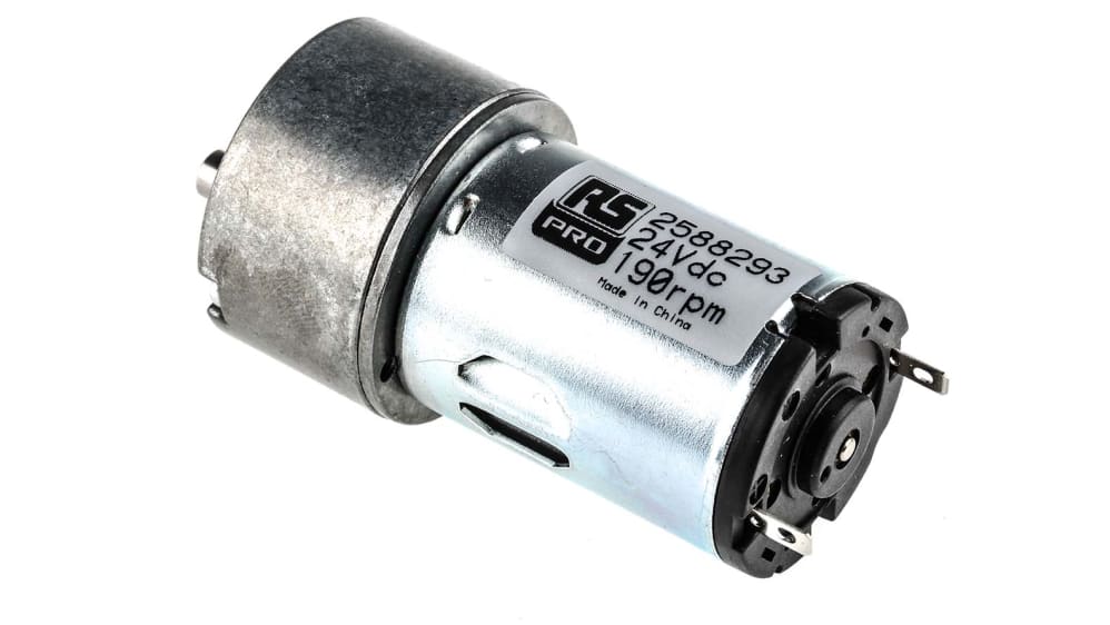 RS PRO Getriebemotor bis 10 Ncm, 24 V dc, Wellen-Ø 5mm, 27.7mm x 57.8mm