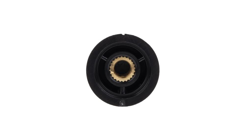 Manopola Per Potenziometro RS Pro, Albero 6,35mm, Corsa 41,9mm, Corpo Nero