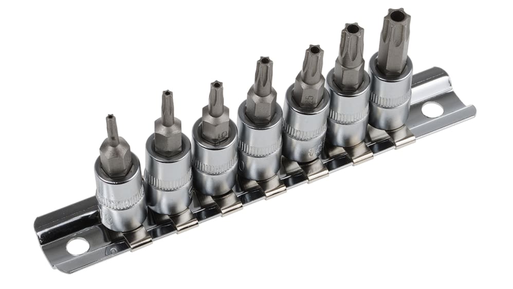 ことね　 7点　BQR87222 RS PRO ソケットセット 1/4 in 7ピース 六角 いいえ | RS