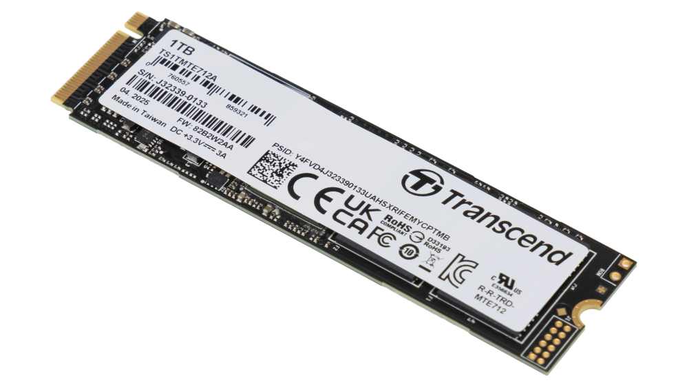 TS1TMTE712A | Transcend SSD MTE712A M.2 (2280) 内側 256ビットAES