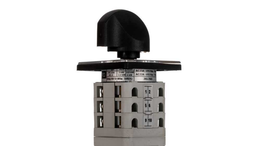 RS PRO 3 Position 60 °, Knob Actuator 12 A | RS