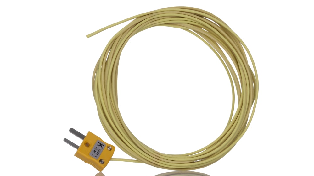 RS PRO ハーメチックシール熱電対, Kタイプ, +260°C, ケーブル長さ：5m