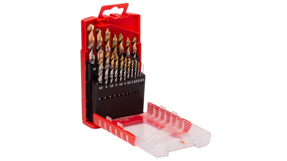 A087201 Dormer 19-Piece Jobber Drill Set for Multi-Material