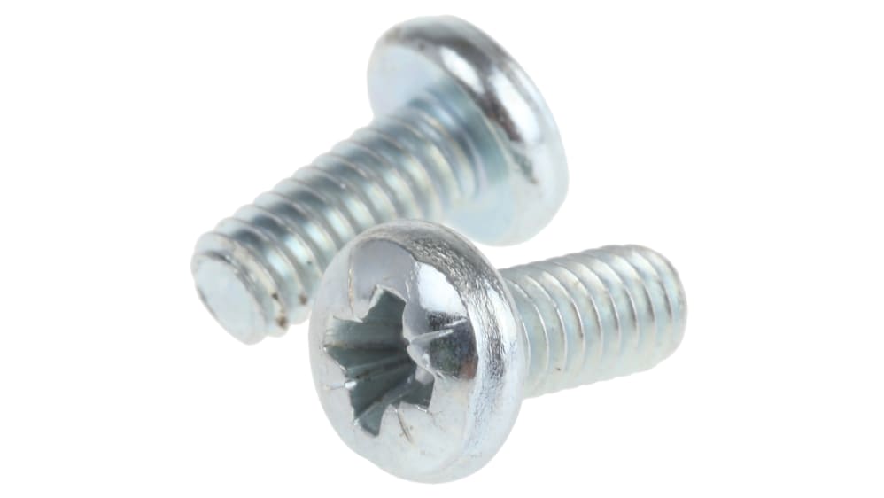 RS PRO なべ形 Pozidriv 小ねじ スチール 9.52 mm | RS