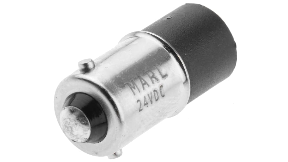 Marl White LED Indicator Lamp, 24V dc, BA9s Base, 4.9mm Diameter, 3000mcd RS  Stock No.: 283-0106 Mfr. Part No.