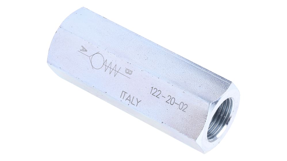 Cross Hydraulic Valve Cross 4Z4306 Hydraulic Check Valve - Steel Body With 1/2 Inch Outlet, 3 Port Design Steel Body Valve