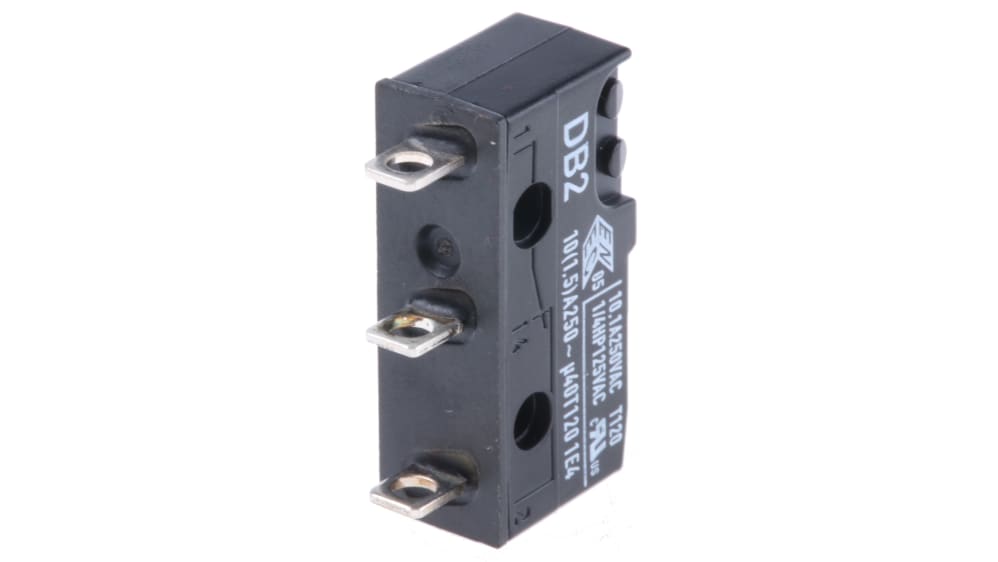 ⭐️mitre⭐️ DB2C-A1AA | Microrupteur Bouton ZF, A souder, SPDT, 0,1 A | RS