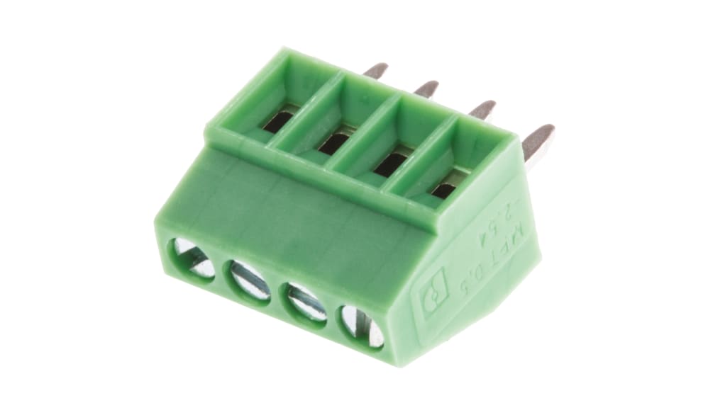 1725672 | フエニックスコンタクト MPT 0.5/4-2.54 基板用端子台, 6A