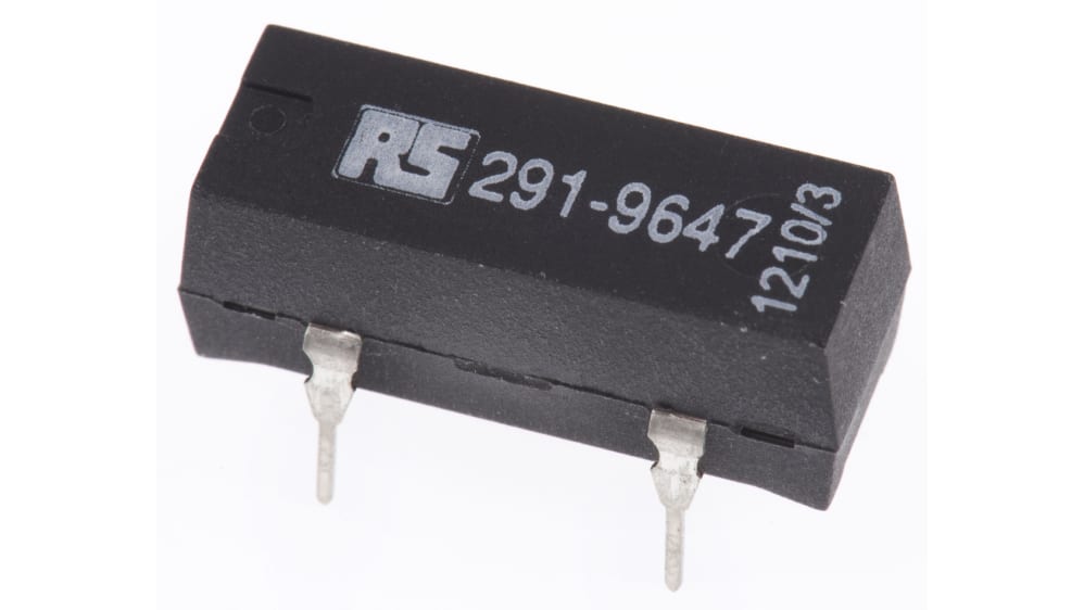 1/24  確認用 RS PRO リードリレー, 24V dc, SPST, 0.5 A, 基板実装 | RS