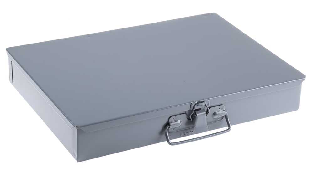 Durham 24 Cell Grey Steel Compartment Box, 50mm x 339mm x 234mm