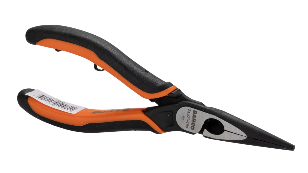 Pince à Becs Plats BAHCO 7490 - Acier Traité 42-46 HRC - Précision Et Durabilité
