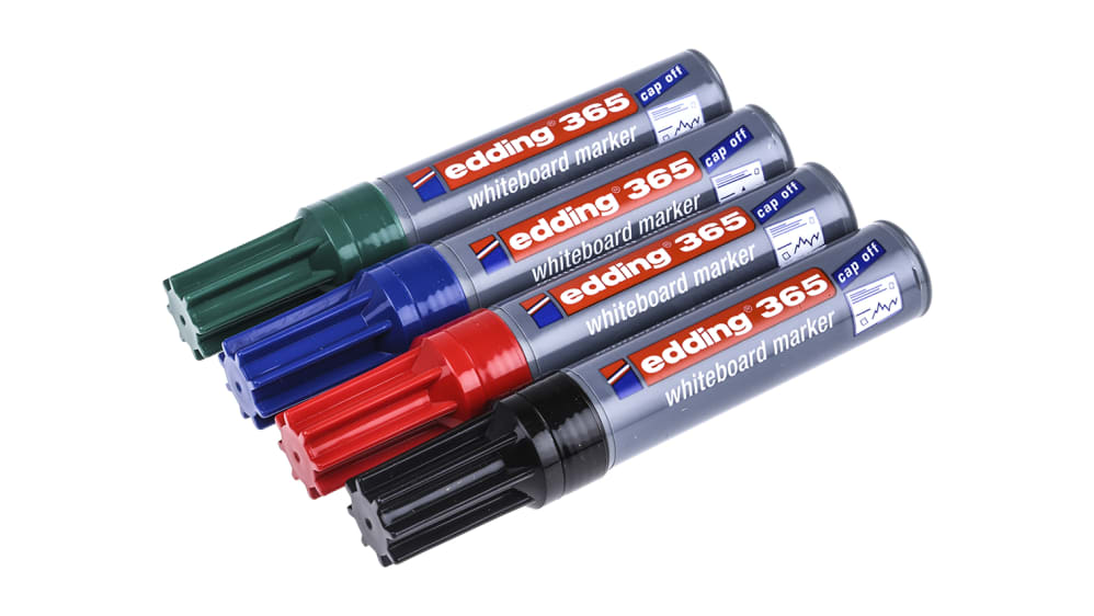 365/4S Edding White Board Pen, Assorted, → mm Tip Size RS
