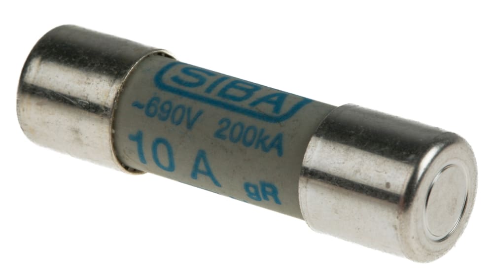 SIBA (シバ) 管ヒューズ 10A 10 x 38mm 700V ac 50-179-06/10A | RS