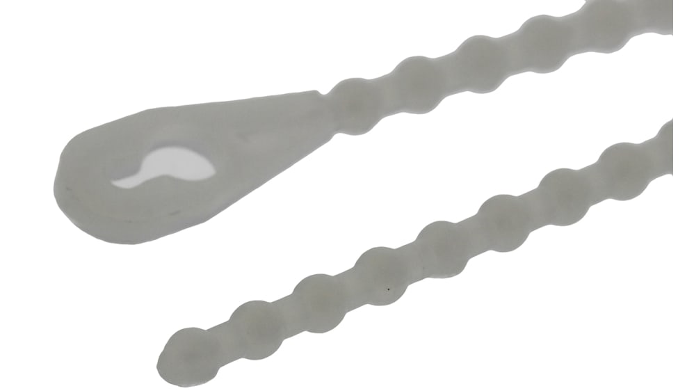 MroMax Nylon-Kabelbinder, 50 Stück – 49,7 X 1,5 Cm, Weiß, Selbstsichernd