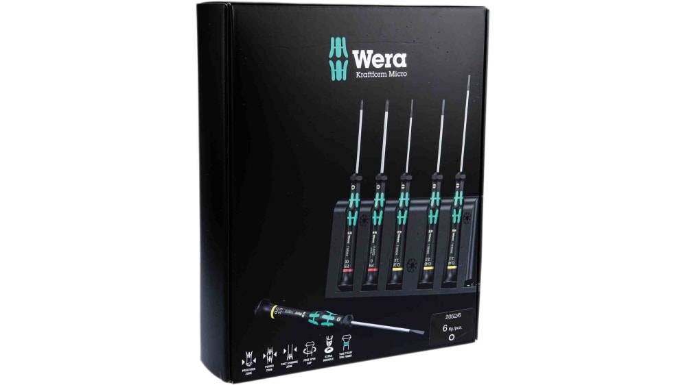Wera ドライバーセット 精密ドライバセット 6個 05118156001 | RS