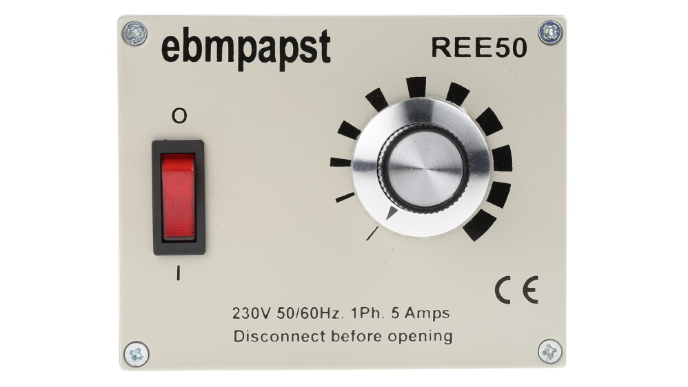 REE 50, ebm-papst Lüfter-Drehzahlregler, 230 V ac, Variabel, Max. 5A