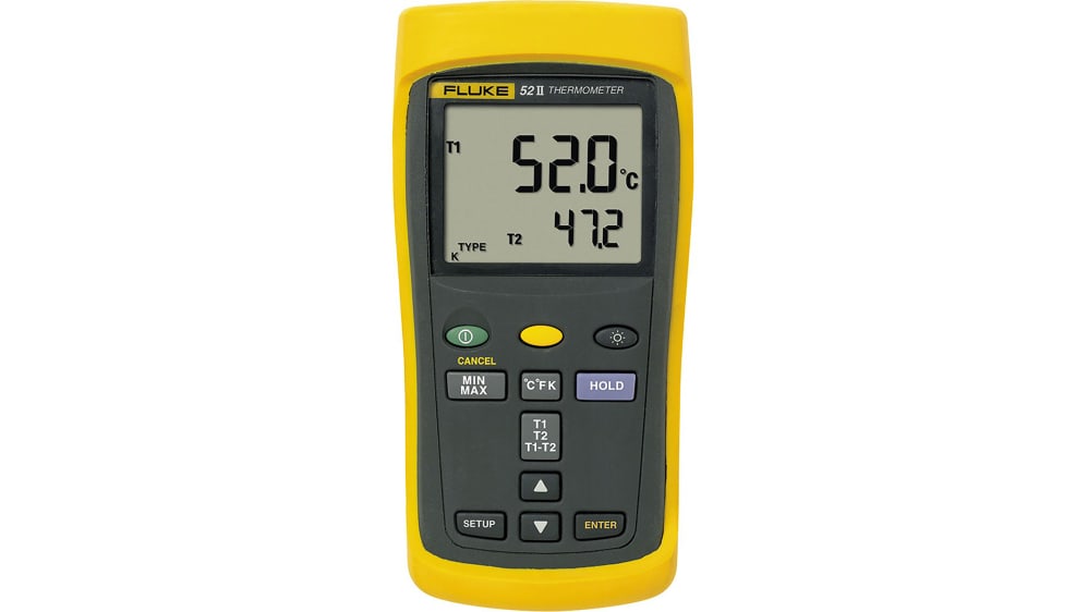 Digital thermometer with wired probe