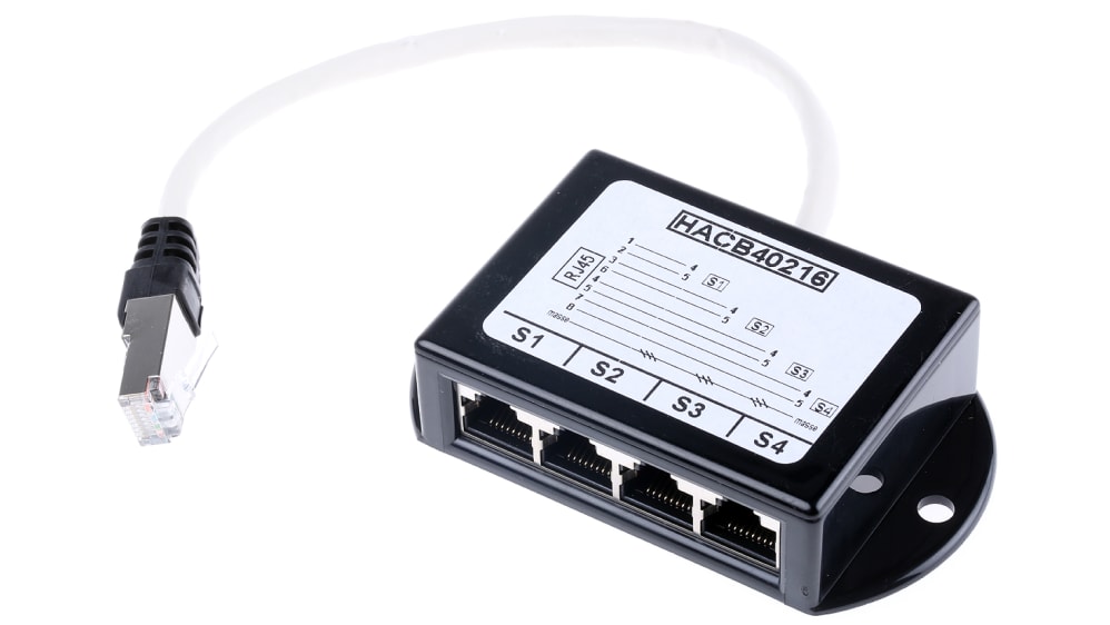 Decelect Forgos 4-Port RJ45 Splitter, FTP