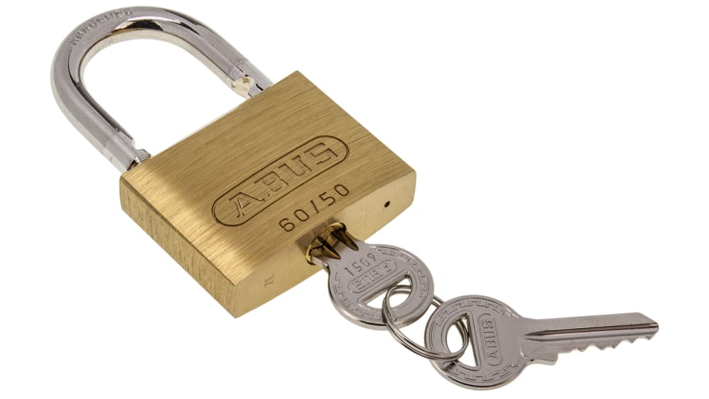 ABUS Cadenas en laiton 55/60 avec clé partielle 5601, 02877,60 mm :  : Bricolage