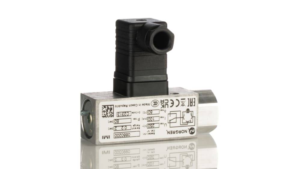 0880200000000000 | Norgren Pressure Sensor, IP65 2 bar 80 °C | RS