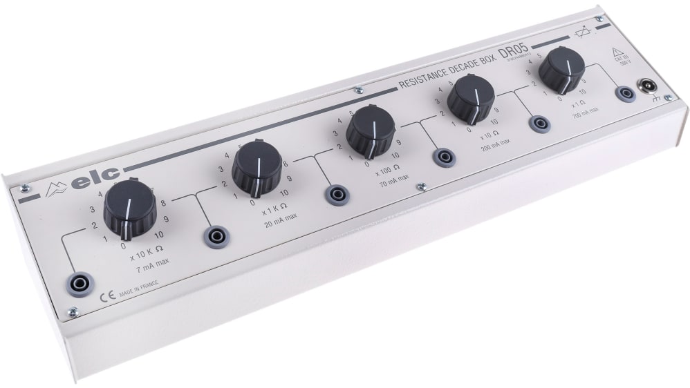 ELC Resistance Decade Box, Resistance Resolution 1Ω, Absolute Maximum  Resistance Measurement 111.11kΩ