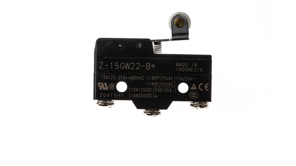 Z-15GW22-B | オムロン リミットスイッチ, NO/NC, 単極双投, IP00