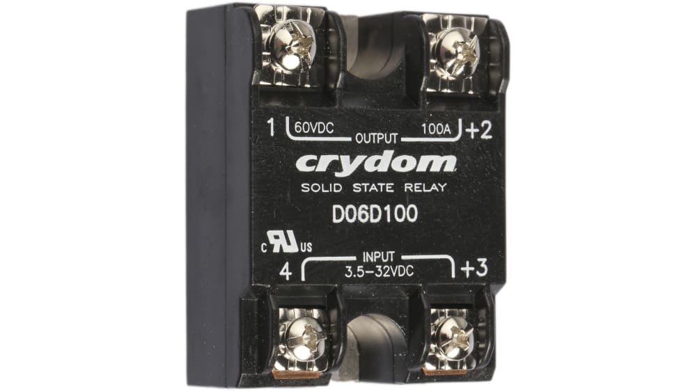 Sensata Crydom ソリッドステートリレー, 100 A, 60 V dc, 表面 Sensata Crydom ソリッドステートリレー, 100 A, 60 V dc, 表面