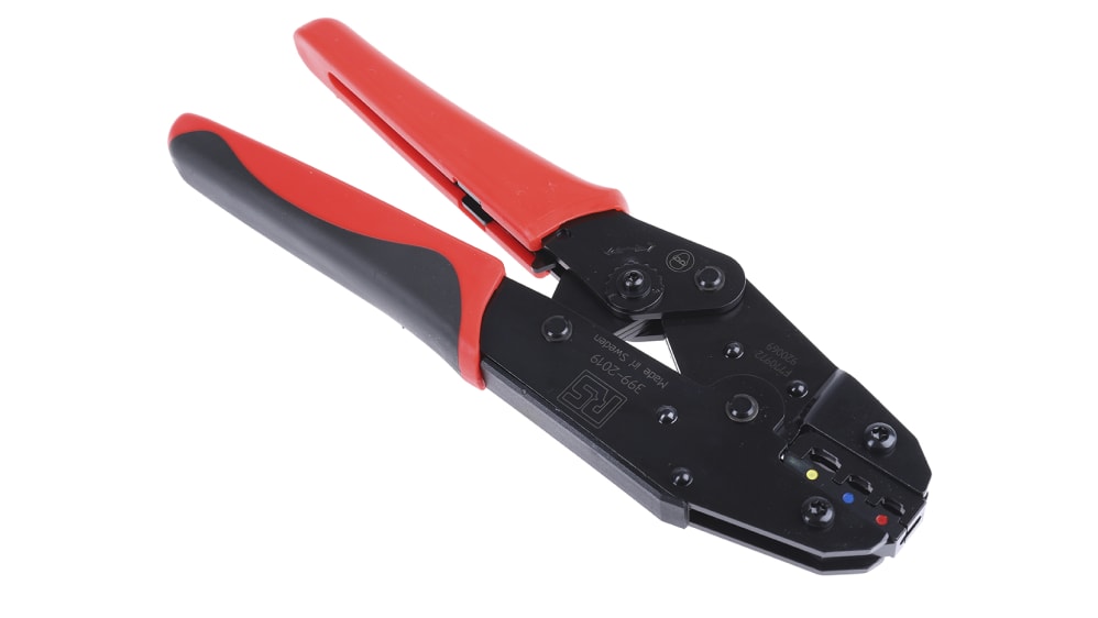 RS PRO Hand Ratcheting Crimp Tool for Insulated Spade Connectors, 0,75 →  6mm² Wire