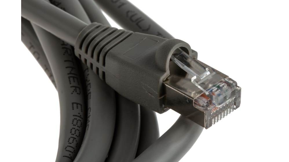 Câble Ethernet catégorie 5e U/UTP RS PRO, Gris, 5m Avec connecteur