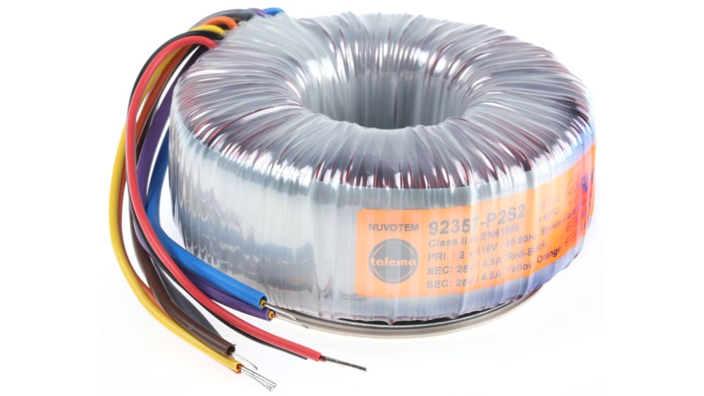 Nuvotem Talema トロイダルトランス,1次:115 V ac, 230 V ac,2 Nuvotem Talema トロイダルトランス,1次:115 V ac, 230 V ac,2