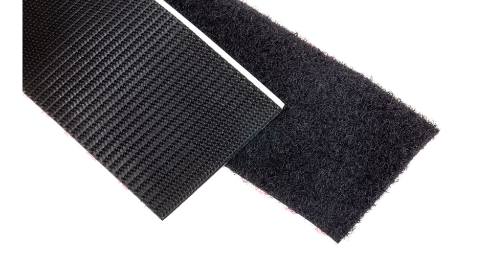 VELCRO Brand - VELCRO Brand Heavy-Duty Stick On Tape 50mm x 1m Black 