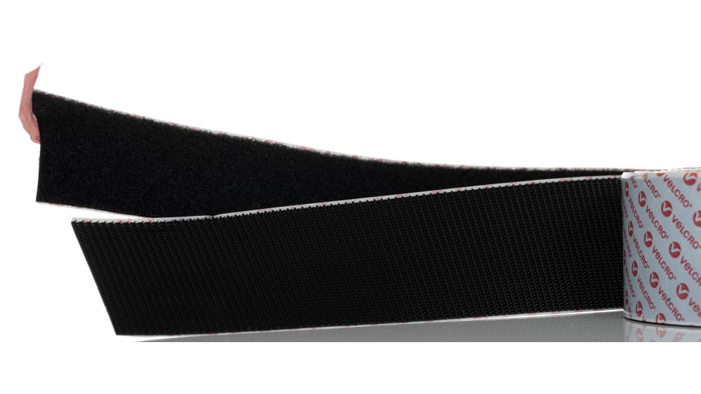 VELCRO Selbstklebendes Klettband – 22 Mm X 90 Cm, Stark Haftend, Zuschneidbar, Schwarz, Umweltfreundlich
