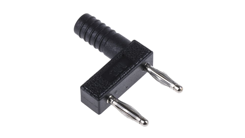 Staubli バナナプラグ オス 黒 2 mm 真鍮 プラグイン, 63.9845-21 60 V