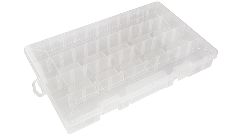 Polypropylene crate - 3606 - PLANO - storage / for small parts / with  partition