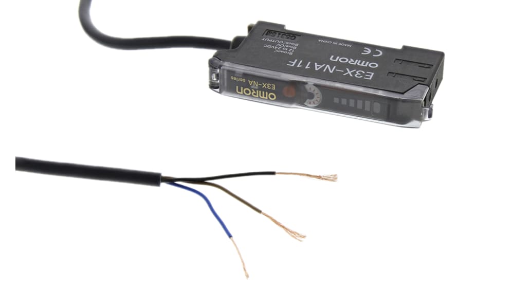 オムロン 光ファイバセンサ, IP50, 12 → 24 V dc, E3X-NA11F 2M オムロン 光ファイバセンサ, IP50, 12 → 24 V dc, E3X-NA11F 2M