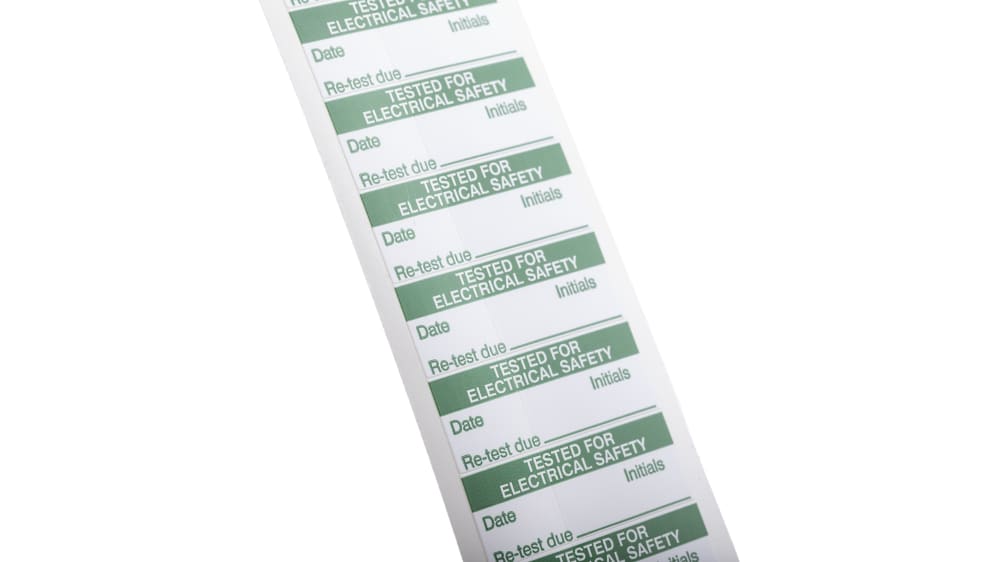 Pack Of 112 Test Badges "Next Test Date", 20 Mm Diameter