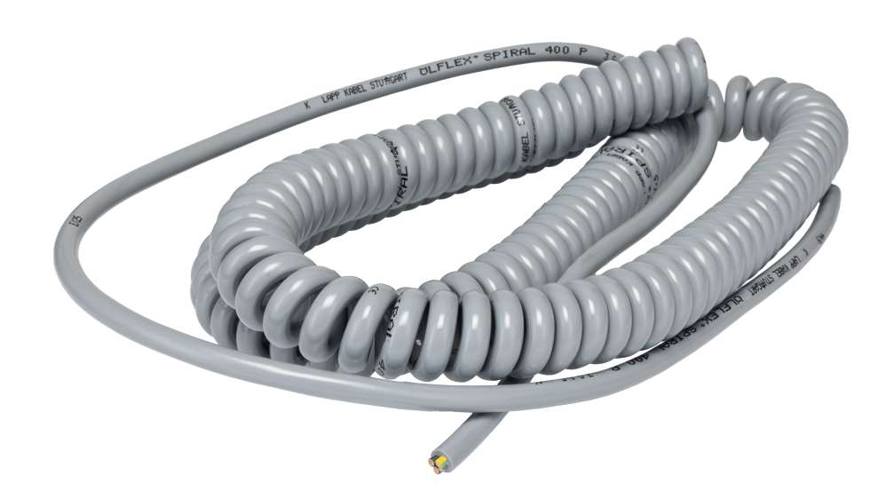 Spirale Enroulée Câble D'alimentation Carré à 2 Conducteurs 22 AWG 0,3 Mm Câble Spiralé Blanc Ligne Droite Extensible 2,5 M 5 M 7,5 Mètres Fil à Ressort Fil De Tension(2.5meters