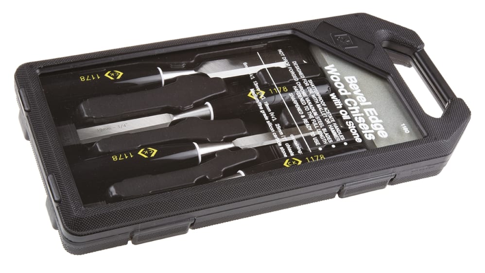 Chrome Vanadium Steel Wood Chisel Set, 4 Pieces Chrome Vanadium Steel Wood Chisel Set, 4 Pieces